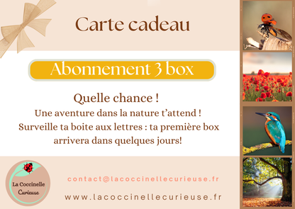 Box nature - Cadeau 3 box / 6 mois